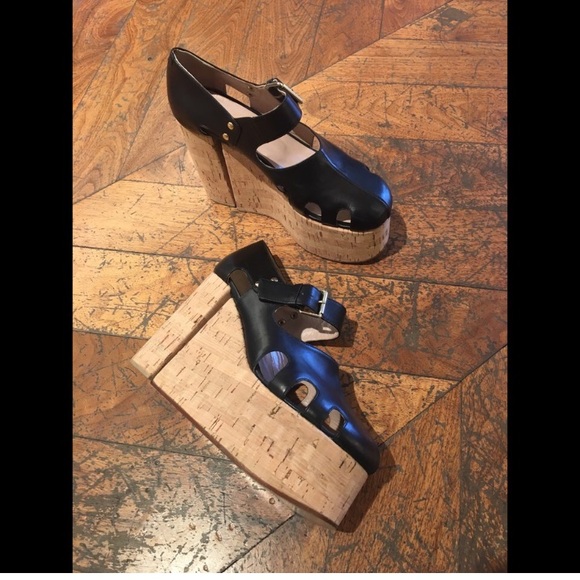 Vivienne Westwood Shoes - Vivienne Westwood SS16 Black Towering Cork Sandal